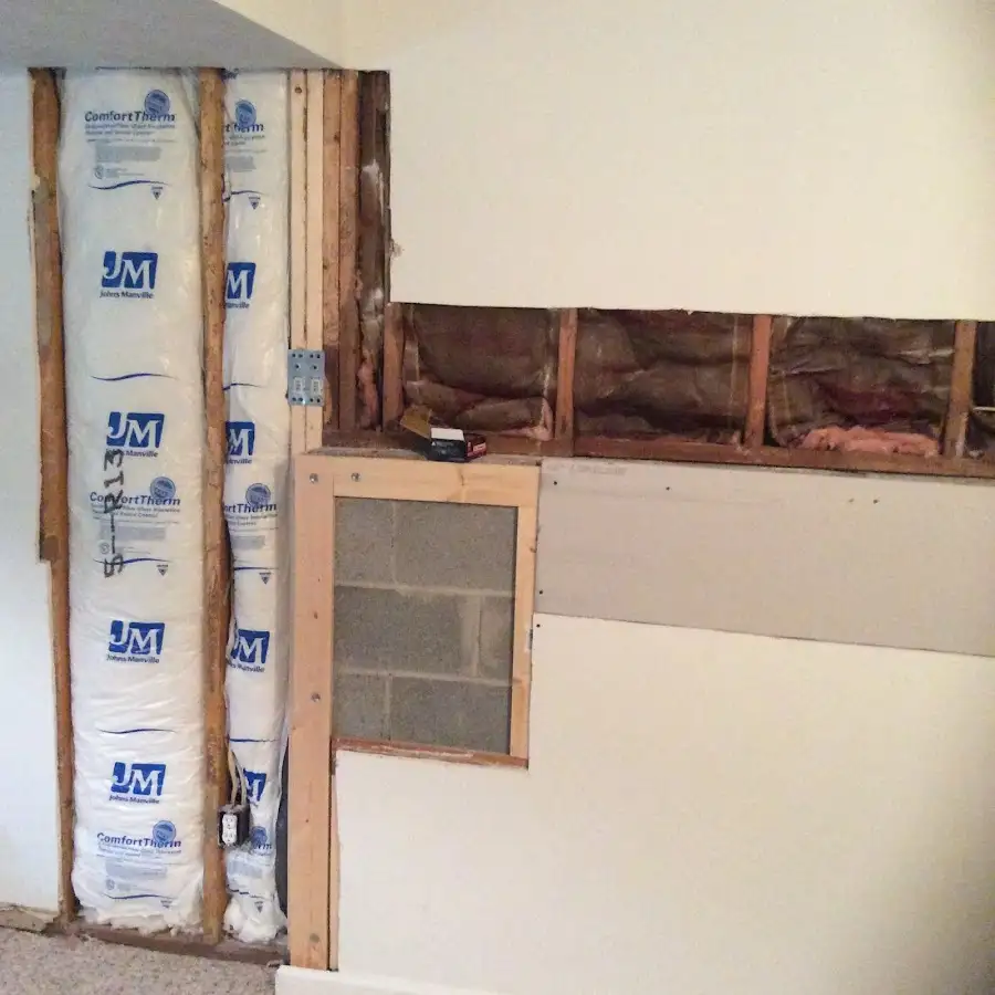 Wall insulation replacement during Odor Removal & Deodorization in South Miami